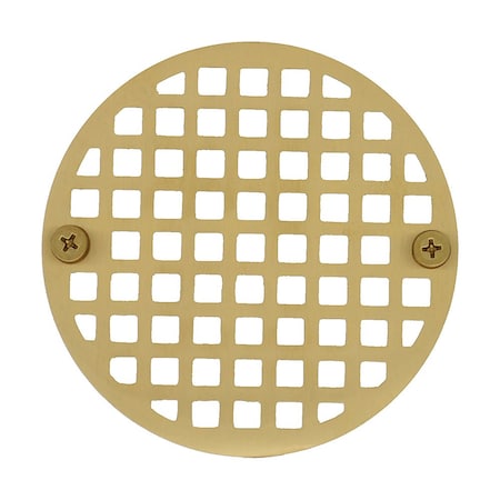 Jones Stephens 4in. Polished Brass Round Strainer D60782